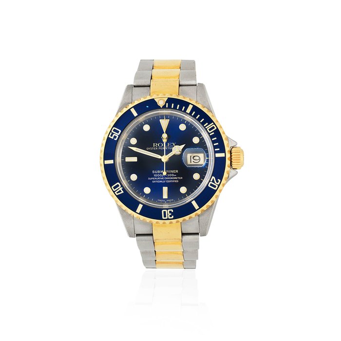 Rolex Rolex. A stainless steel and gold automatic calendar bracelet watch Submariner, Ref: 16613, Sold 28th January 2005, Price & Market Data