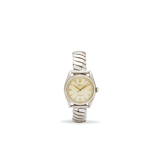 Rolex. A stainless steel automatic wristwatch with center seconds Oyster Perpetual, Officially Certified Chronometer, Ref: 6084, Circa 1953