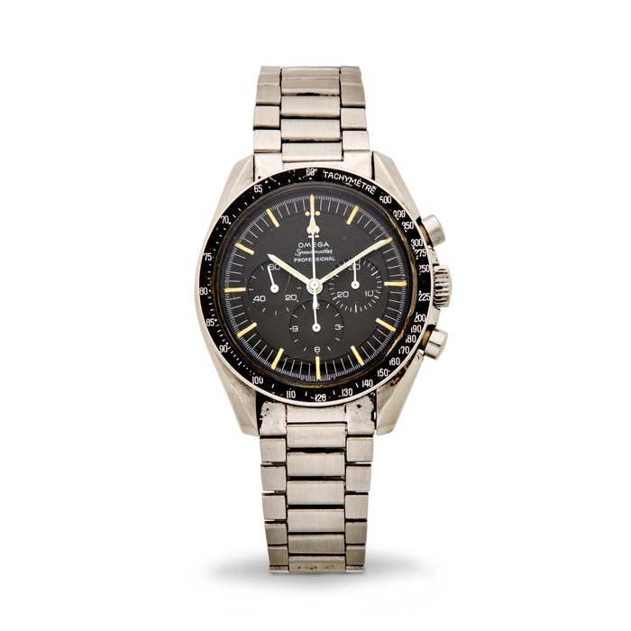 Omega. A fine stainless steel chronograph and bracelet Speedmaster Professional, Ref: S 105 012 – 65, Circa 1966