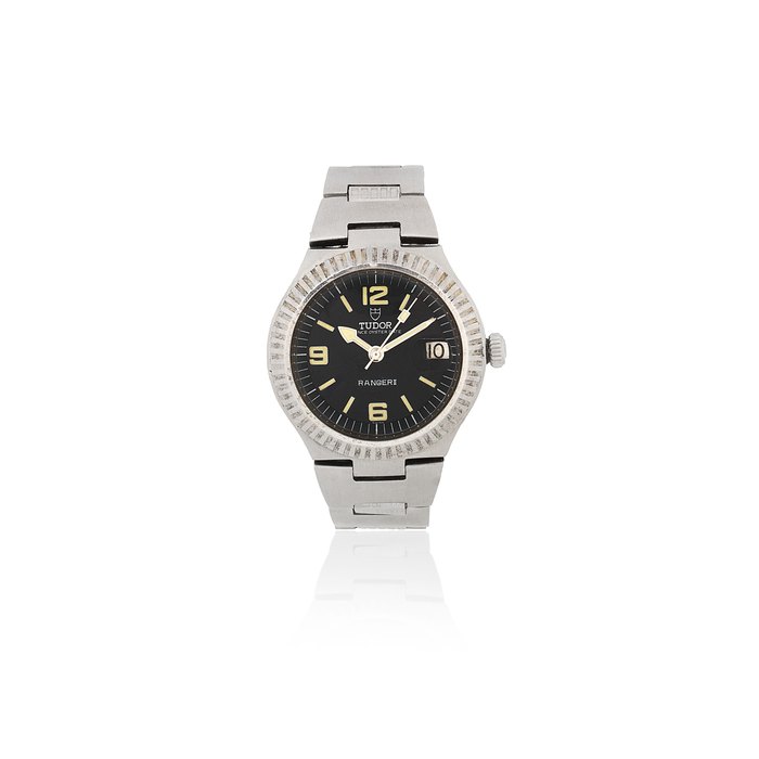 Rolex Tudor. A stainless steel automatic calendar bracelet watch Prince Oyster Date Ranger II, Ref: 9111/01, Circa 1970