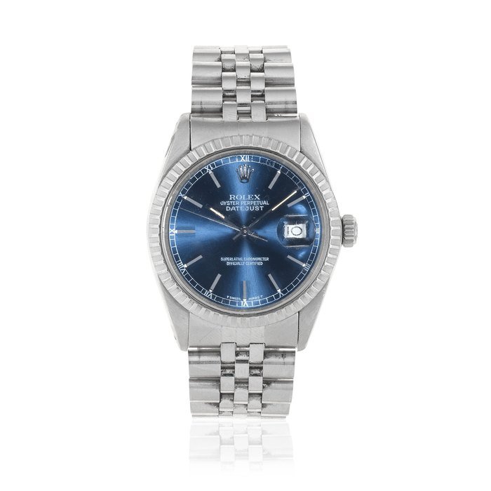 Rolex Rolex. A stainless steel automatic calendar bracelet watch Datejust, Ref: 16030, Circa 1985 · 16030