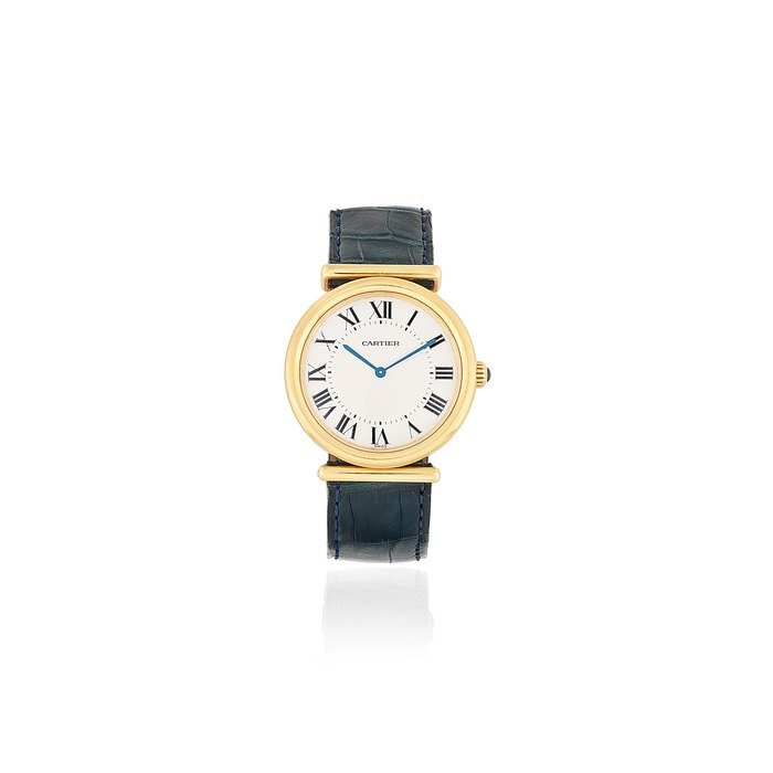Cartier Cartier. An 18K gold manual wind wristwatch Vendome Bi-Plan, Ref: 2220, Circa 1990