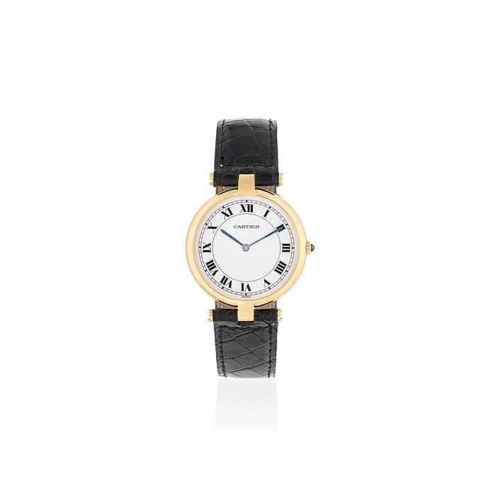Cartier. An 18K gold quartz wristwatch Vendome, Ref: 10998, Circa 1990