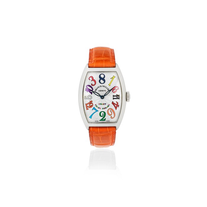 Franck Muller. A stainless steel automatic tonneau form wristwatch with crazy hours Crazy Color Dreams, Ref: 5850 CH, Circa 2010