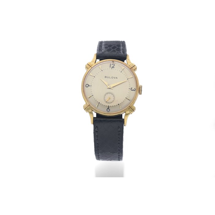 Bulova Bulova. A 14K Yellow Gold Wristwatch with Fancy Lugs and Small Seconds, Price & Market Data