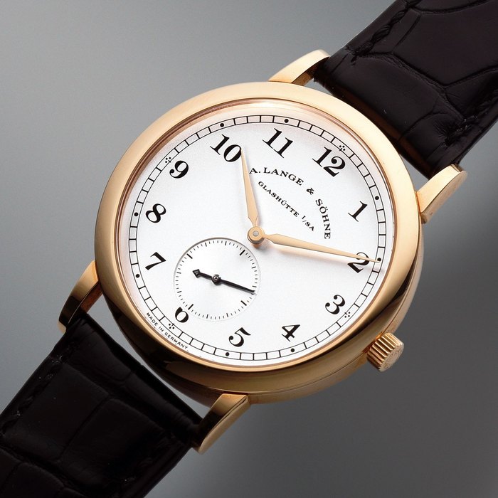 A. Lange & Söhne. An 18K rose gold manual wind wristwatch 1815, Ref: 206.032, Sold 16th April 2003