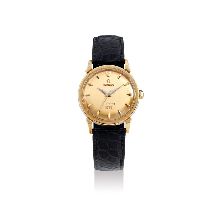Omega. A Yellow Gold Wristwatch, to Commemorate the 1956 Olympic Games