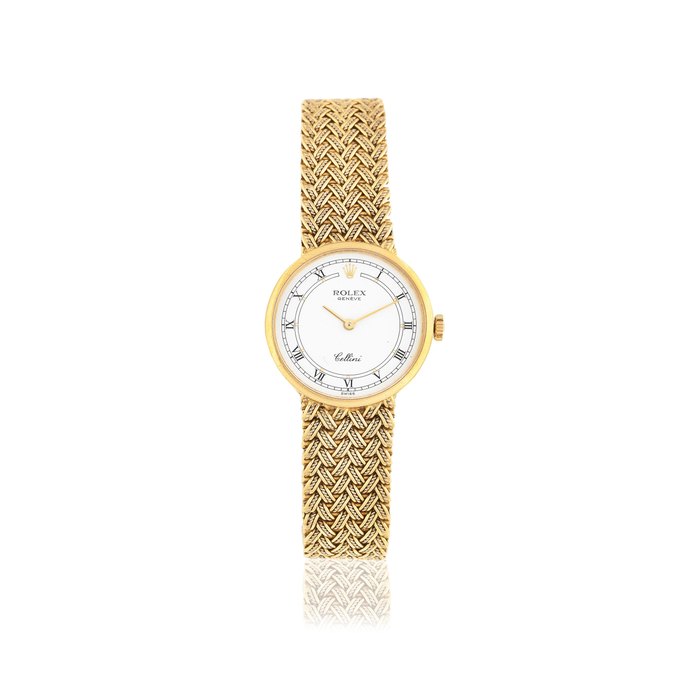 Rolex. A lady's 18K gold manual wind bracelet watch Cellini, Ref: 4378, Circa 2000