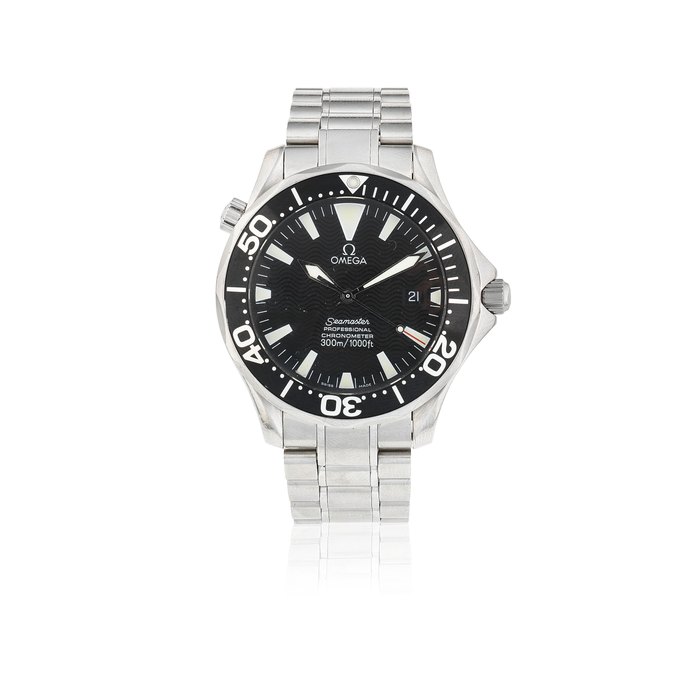 Omega. A stainless steel automatic calendar bracelet watch Seamaster Professional, Ref: 168.1640, Circa 2000