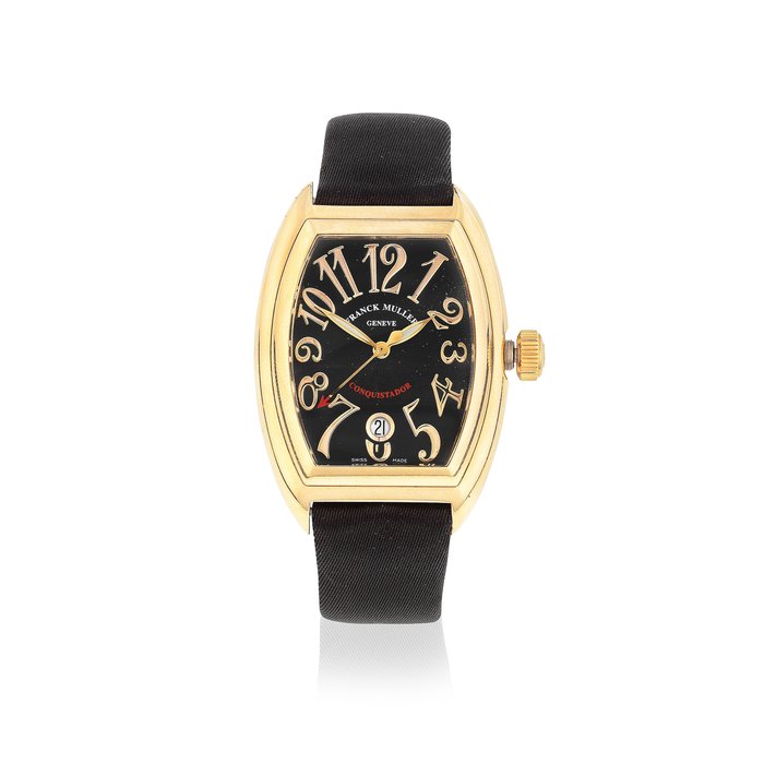 Franck Muller. An 18K gold automatic calendar wristwatch Conquistador, Ref: 8002 SC, Circa 2008