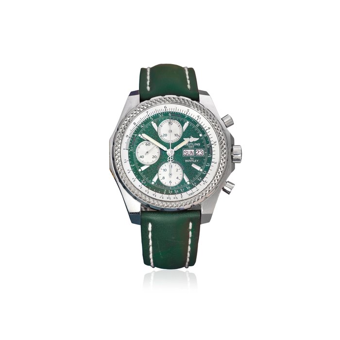 Breitling. A stainless steel automatic calendar chronograph wristwatch For Bentley, Ref: A13362, Circa 2010