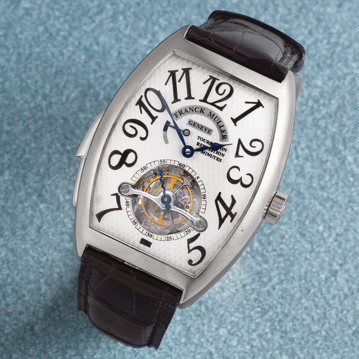 Franck Muller. A rare and complicated 18K white gold minute repeating wristwatch with tourbillon and power reserve indication Imperial Tourbillon, Limited Edition No.55, Ref: 6850 RMT/55, Circa 2000