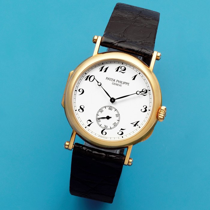 Patek Philippe. An 18K gold Limited Edition manual wind wristwatch Officier 'Anniversary Edition', Ref: 3960, Circa 1989