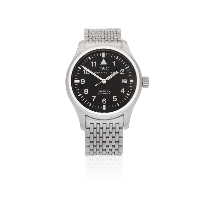 IWC. A stainless steel automatic calendar bracelet watch Mark XV, Ref: 3253, Circa 2000