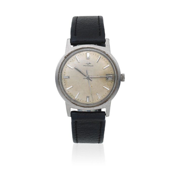 Movado. A stainless steel automatic calendar wristwatch Kingmatic Sub-Sea, Ref: 19330, Circa 1960