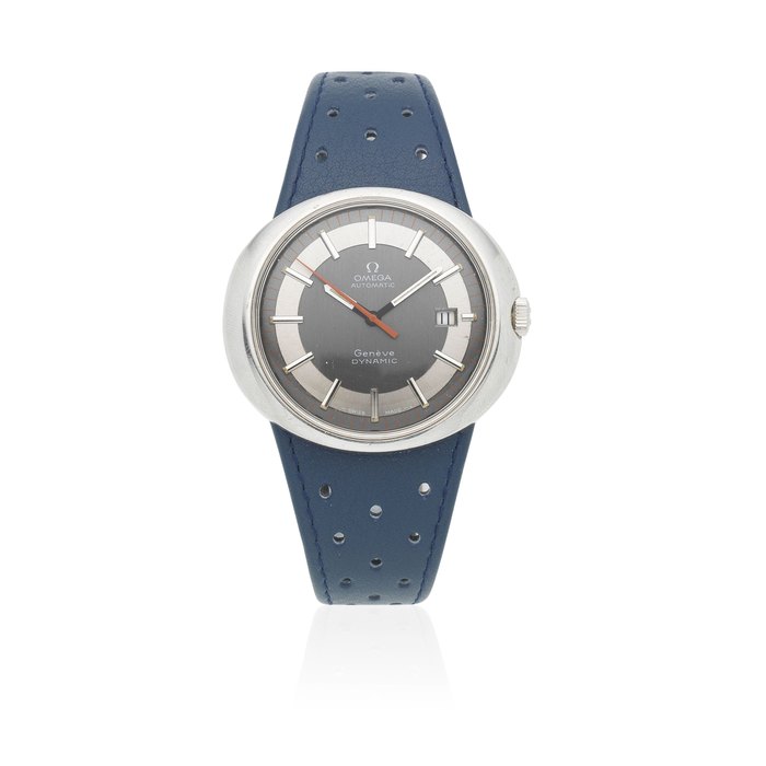 Omega. A stainless steel automatic calendar wristwatch Dynamic, Circa 1970