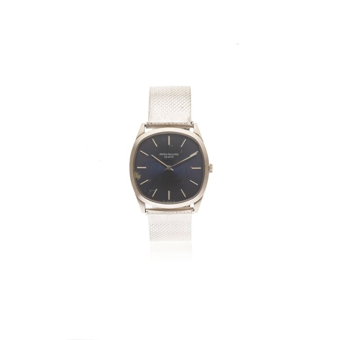 Patek Philippe. An 18K white gold manual wind cushion form bracelet watch Ref: 3544, Circa 1970