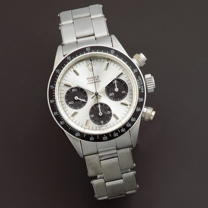 Rolex Rolex. A stainless steel automatic chronograph bracelet watch Cosmograph, Ref: 6240/6239, Sold 24th December 1965 · 6240/6239