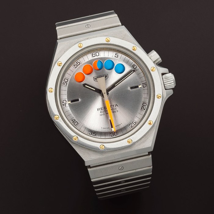 Heuer Heuer. A stainless steel automatic bracelet watch with countdown function Regatta, Ref: 134.500, Circa 1978, Price & Market Data