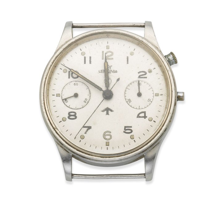 Lemania. A stainless steel manual wind military issue watch (AF) Circa 1953