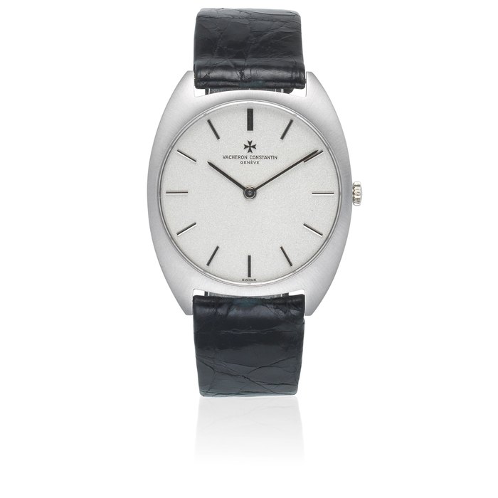 Vacheron Constantin Vacheron & Constantin. An 18K white gold manual wind tonneau form wristwatch Ref: 2093, Circa 1980