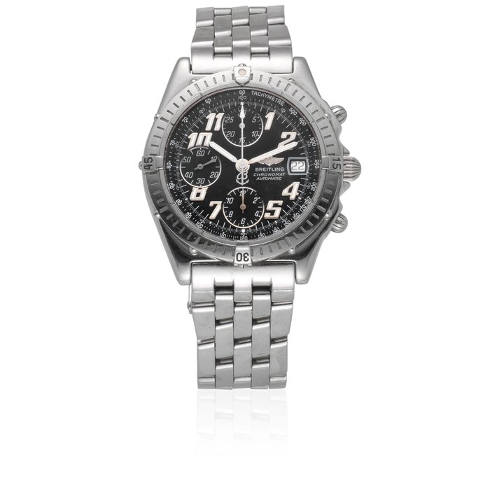 Breitling. A stainless steel automatic calendar chronograph bracelet watch Chronomat, Ref: A13350, Circa 2000