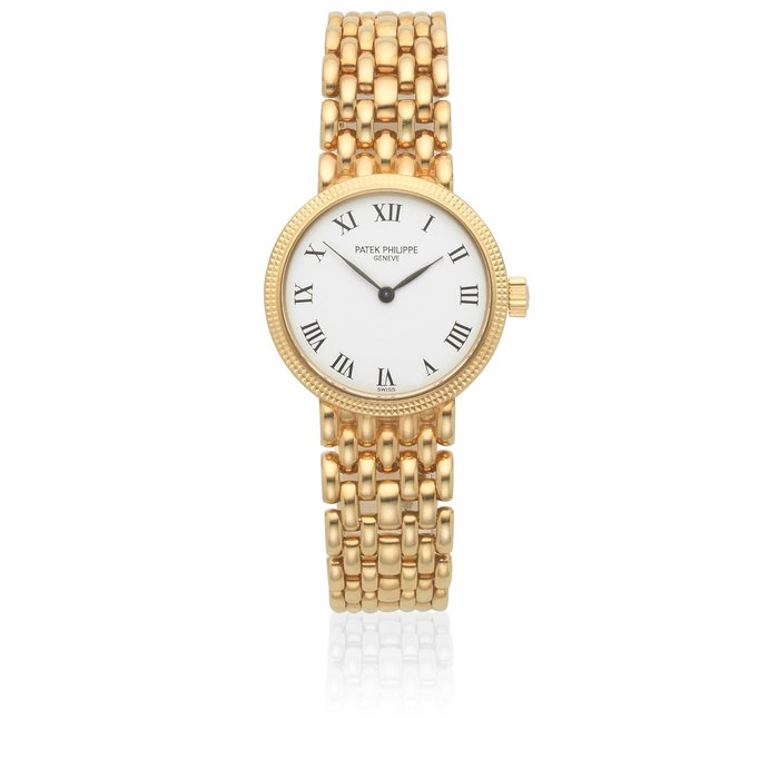 Patek Philippe Patek Philippe. A lady's 18K gold manual wind bracelet watch Calatrava, Ref: 4809/2J-011, Sold 7th December 2000, Price & Market Data