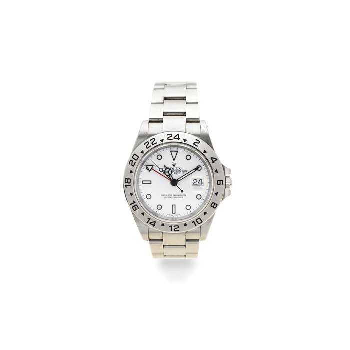 Rolex Rolex. A stainless steel automatic calendar bracelet watch Explorer II, Ref: 16570, Circa 2001 · 16570