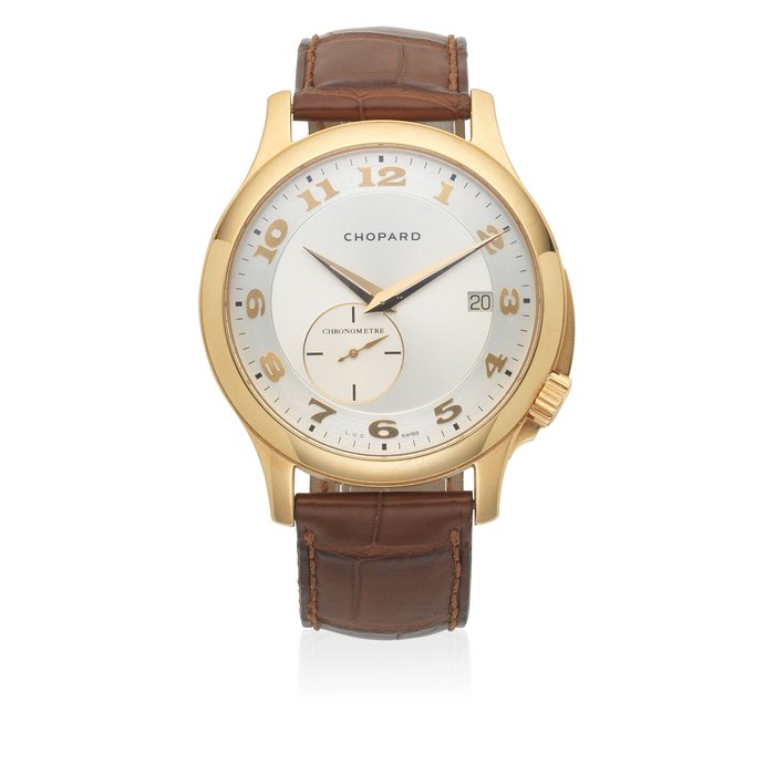 Chopard Chopard. An 18K gold automatic calendar wristwatch Ref: 1888, Circa 2007, Price & Market Data