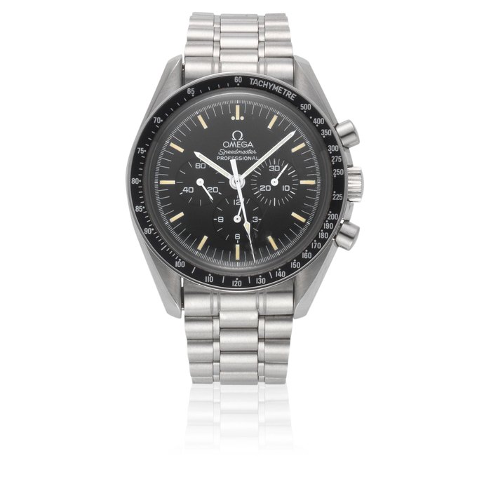 Omega. A stainless steel manual wind chronograph bracelet watch Speedmaster Professional Apollo XI, Ref: 3592.50.00, Sold September 1992