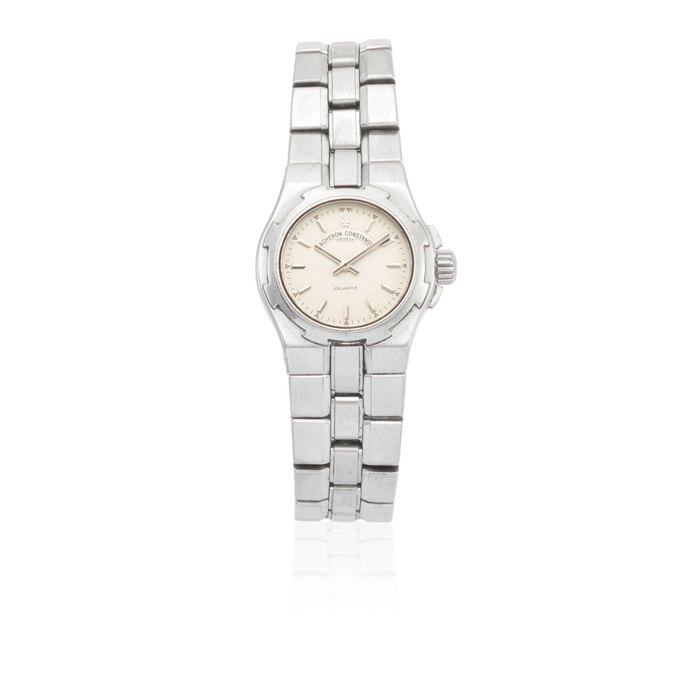 Vacheron Constantin. A lady's stainless steel quartz bracelet watch Overseas, Circa 2005