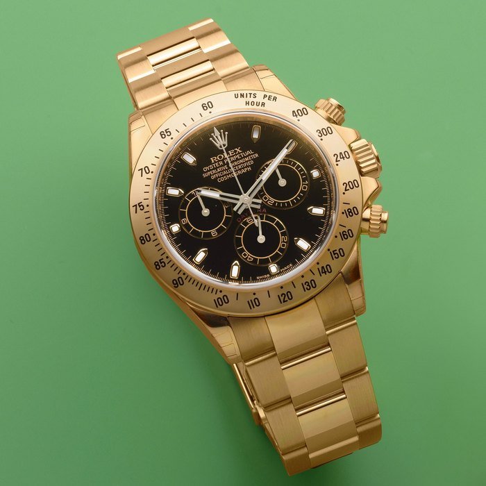 Rolex Rolex. A fine 18K rose gold automatic chronograph bracelet watch Cosmograph Daytona, Ref: 116528, Sold 28th March 2013 · 116528
