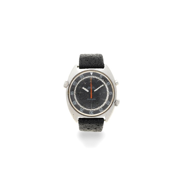 Omega. A stainless steel manual wind chronograph wristwatch Seamaster Chronostop, Ref: 145.008, Circa 1969