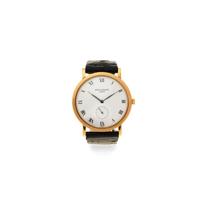 Patek Philippe. An 18K gold manual wind wristwatch Calatrava, Ref: 3919, Circa 1990
