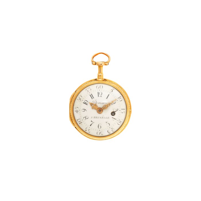 Demeuze, A Bruxelle. A gold key wind consular cased pocket watch Circa 1770