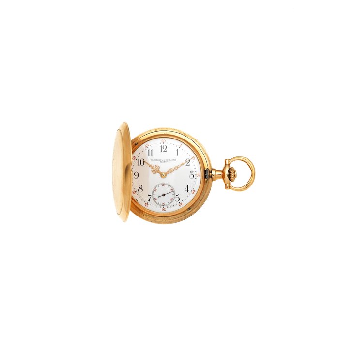 Vacheron & Constantin. An 18K gold keyless wind full hunter pocket watch Circa 1905