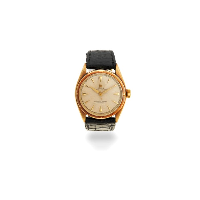 Rolex. A 14K gold automatic wristwatch Oyster Perpetual, Ref: 6085, Circa 1952