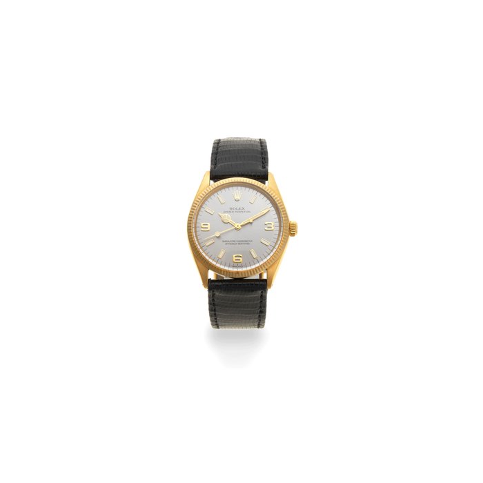 Rolex. An 18K gold automatic calendar wristwatch Oyster Perpetual, Ref: 1005, Circa 1966