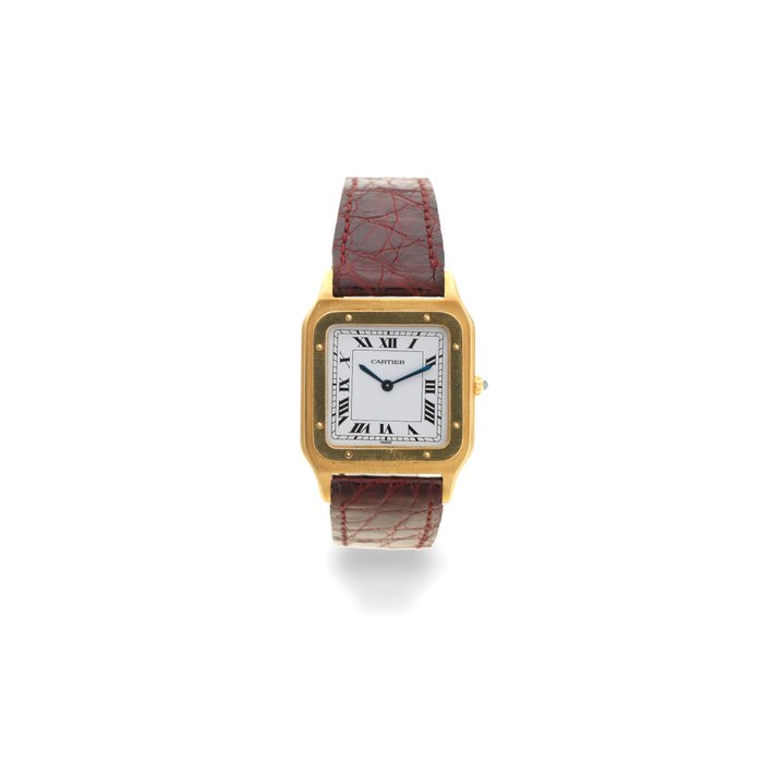 Cartier. A midsize 18K gold manual wind wristwatch Pantheré, Circa 1990