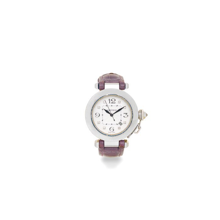 Cartier Cartier. A midsize 18K white gold automatic wristwatch Pasha, Ref: 2398, Circa 2005