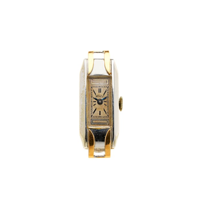 Rolex. A lady's 18K white gold manual wind watch Princess, Ref: 1608, Circa 1925