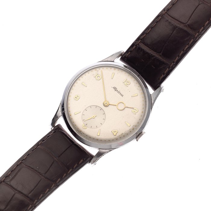 Alpina. A stainless steel manual wind wristwatch Circa 1960