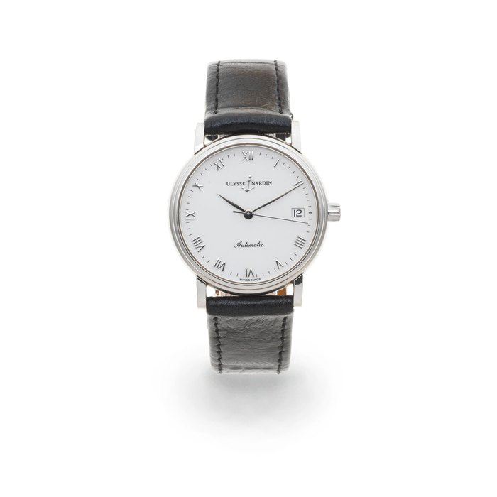 Ulysse Nardin. A stainless steel automatic calendar wristwatch Ref: Ref:133-34, Circa 1990
