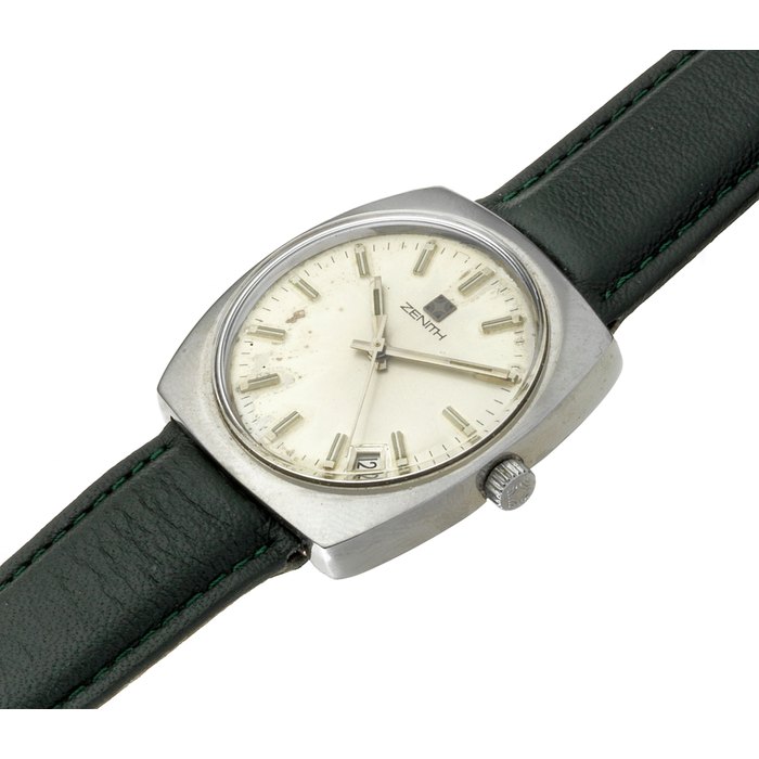Zenith. A stainless steel manual wind wristwatch Ref. 01.1300.365