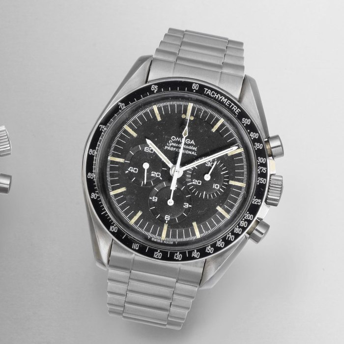 Omega. A stainless steel manual wind chronograph bracelet watch Speedmaster Professional, Ref:105.012-66, Movement No.24950820, Circa 1966