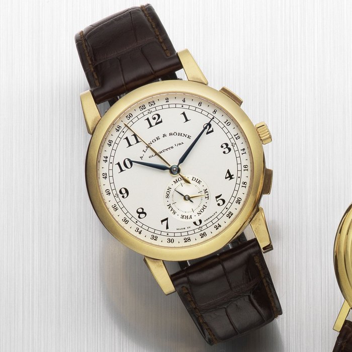 A. Lange & Söhne. A fine and rare 18K rose gold limited edition manual wind calendar wristwatch 1815 Kalenderwoche, Ref:245.032, Edition No.2/50, Case No.165177, Movement No.55189, Sold 10th March 2007
