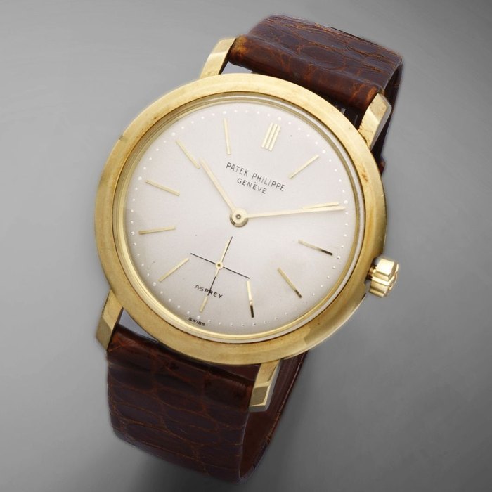 Patek Philippe. An 18K gold automatic wristwatch Retailed by Asprey, Ref:3440, Case No.316849, Movement No.1112946, Sold 21st November 1974