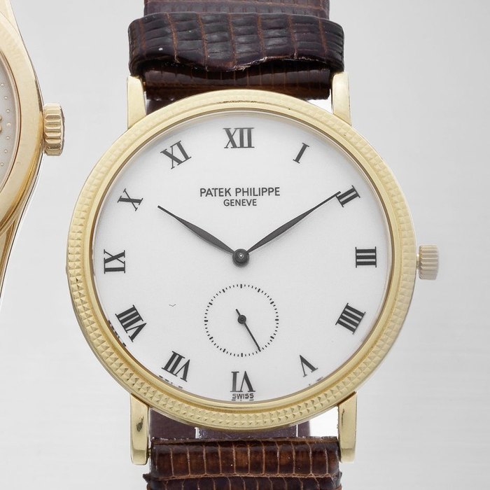 Patek Philippe. An 18K gold manual wind wristwatch Calatrava, Ref:3919, Case No.2995149, Movement No.1855308, Circa 1990