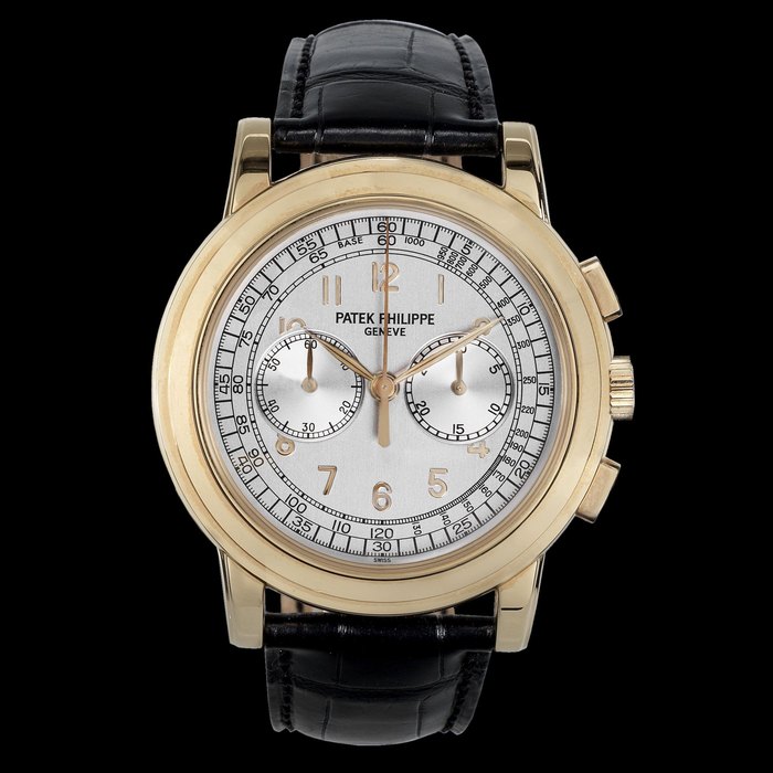 Patek Philippe. A fine 18K rose gold manual wind chronograph wristwatch Ref:5070R, Case No.4371892, Movement No.3715050, Sold 8th February 2008