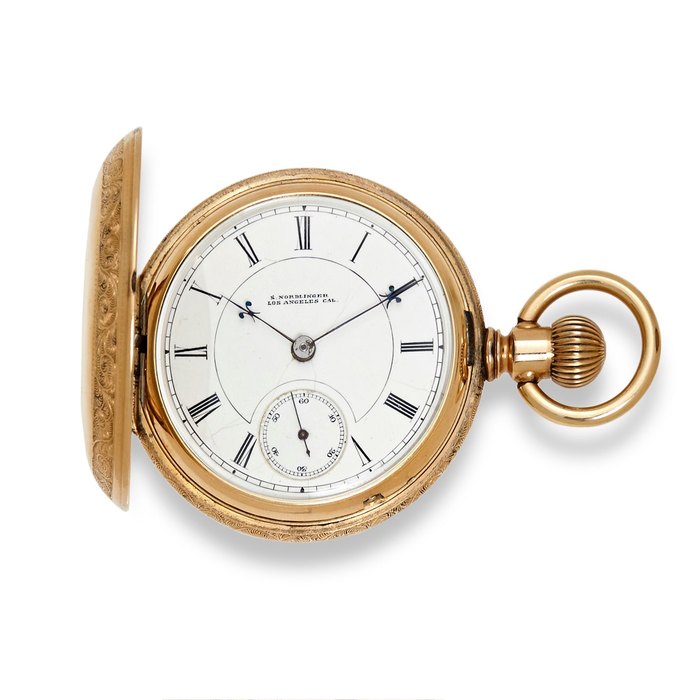  Otay Watch Co., Otay California. A rare gold filled hunter cased watchNo. 1119, signed F. A. Kimball, Price & Market Data